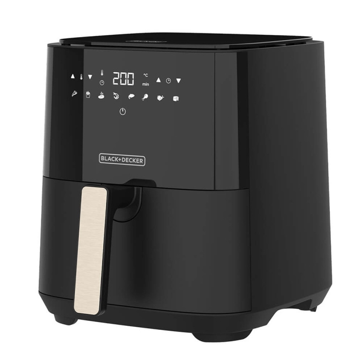 BLACK+DECKER Air Fryer Svart 5L 1450W i gruppen HEM, HUSHÅLL & TRÄDGÅRD / Hushållsmaskiner / Airfryers & fritöser hos TP E-commerce Nordic AB (C71415)