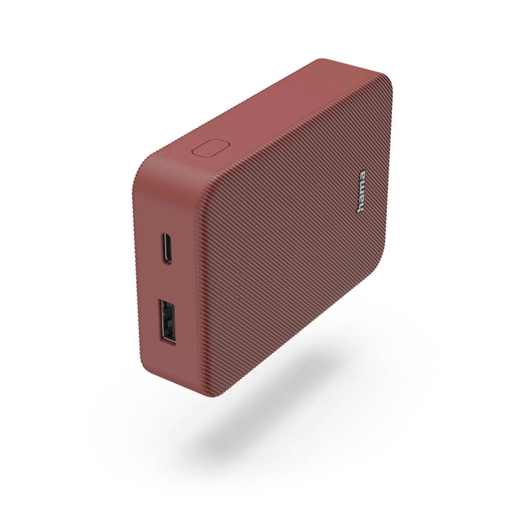 Hama Powerbank Colour 10 10000mAh USB-C+USB-A Röd i gruppen SMARTPHONE & SURFPLATTOR / Laddare & Kablar / Powerbanks hos TP E-commerce Nordic AB (C71533)