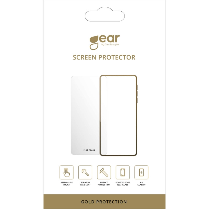 Gear Glass Prot. 2.5D GOLD iPhone 16 Pro Max i gruppen SMARTPHONE & SURFPLATTOR / Mobilskydd / Apple / iPhone 16 hos TP E-commerce Nordic AB (C71667)