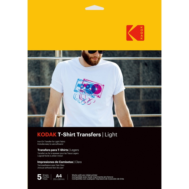 Kodak T-Shirt Transfers Ljus Textil A4 x5st i gruppen HEMELEKTRONIK / Foto & Video / Fotoutrustning / Övrigt hos TP E-commerce Nordic AB (C71675)