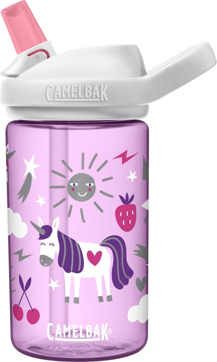 Camelbak Eddy+ Kids 0,4L flaska, Unicorn Party i gruppen LEKSAKER, BARN- & BABYPRODUKTER / Äta & Dricka / Flaskor & Barnmuggar hos TP E-commerce Nordic AB (C71833)