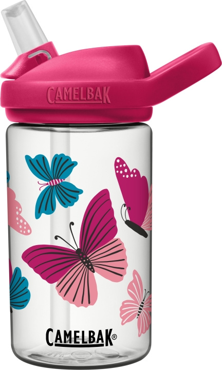 Camelbak Eddy+ Kids 0,4L flaska, fjärilar i gruppen LEKSAKER, BARN- & BABYPRODUKTER / Äta & Dricka / Flaskor & Barnmuggar hos TP E-commerce Nordic AB (C71836)