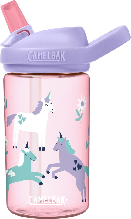 Camelbak Eddy+ Kids 0,4L flaska, enhörning blommig i gruppen LEKSAKER, BARN- & BABYPRODUKTER / Äta & Dricka / Flaskor & Barnmuggar hos TP E-commerce Nordic AB (C71848)