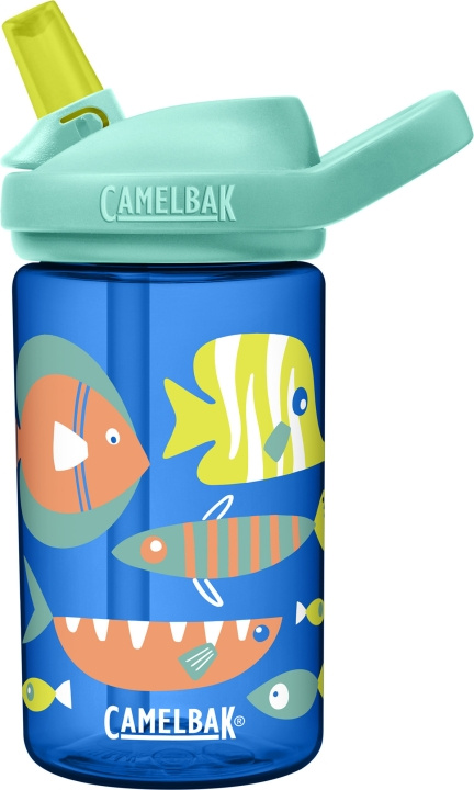 Camelbak Eddy+ Kids 0,4L flaska, Fun Fish i gruppen LEKSAKER, BARN- & BABYPRODUKTER / Äta & Dricka / Flaskor & Barnmuggar hos TP E-commerce Nordic AB (C71850)