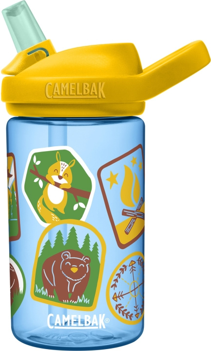 Camelbak Eddy+ Kids 0,4L vattenflaska, Explorer Patches i gruppen LEKSAKER, BARN- & BABYPRODUKTER / Äta & Dricka / Flaskor & Barnmuggar hos TP E-commerce Nordic AB (C71851)