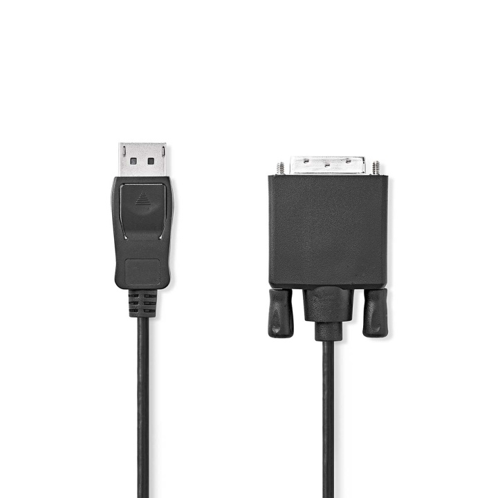 Nedis Displayport-kabel | DisplayPort Hane | DVI-D 24+1-Pin Hane | 1080p | Nickelplaterad | 2.00 m | Rund | PVC | Svart | Label i gruppen DATORER & KRINGUTRUSTNING / Datorkablar / DisplayPort / Adaptrar hos TP E-commerce Nordic AB (C71867)