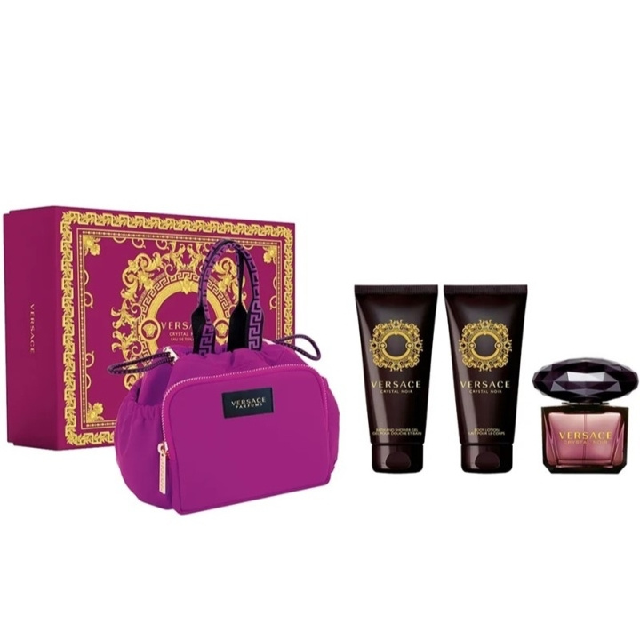 Versace Giftset Versace Crystal Noir Edt 90ml + Body Lotion 100ml + Shower Gel 100ml + Bag i gruppen SKÖNHET & HÄLSA / Presentkit / Presentkit För Henne hos TP E-commerce Nordic AB (C71899)