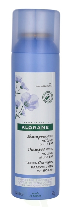 Klorane Linseed Dry Shampoo With Organic Flax 150 ml For Fine Limp Hair i gruppen SKÖNHET & HÄLSA / Hår & Styling / Hårvårdsprodukter / Torrschampo hos TP E-commerce Nordic AB (C71915)