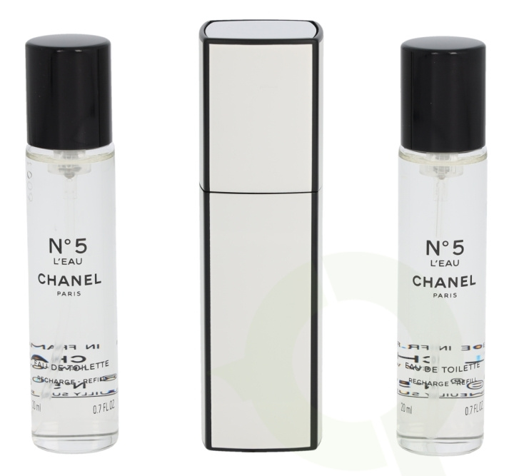 Chanel No 5 L\'Eau Giftset 60 ml Edt 1x Purse Spray 2x Refill i gruppen SKÖNHET & HÄLSA / Presentkit / Presentkit För Henne hos TP E-commerce Nordic AB (C72854)