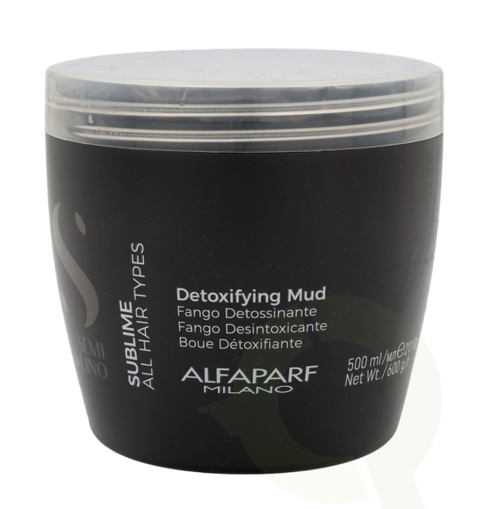 Alfaparf Semi Di Lino Detoxifying Mud 500 ml All Types Hair i gruppen SKÖNHET & HÄLSA / Hår & Styling / Hårvårdsprodukter / Hårinpackning hos TP E-commerce Nordic AB (C73030)