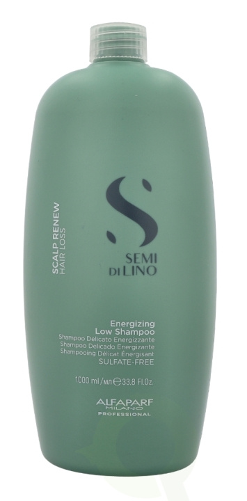 Alfaparf Semi Di Lino Scalp Renew Energizing Shampoo 1000 ml Scalp Renew, Hair Losse i gruppen SKÖNHET & HÄLSA / Hår & Styling / Hårvårdsprodukter / Schampo hos TP E-commerce Nordic AB (C73040)