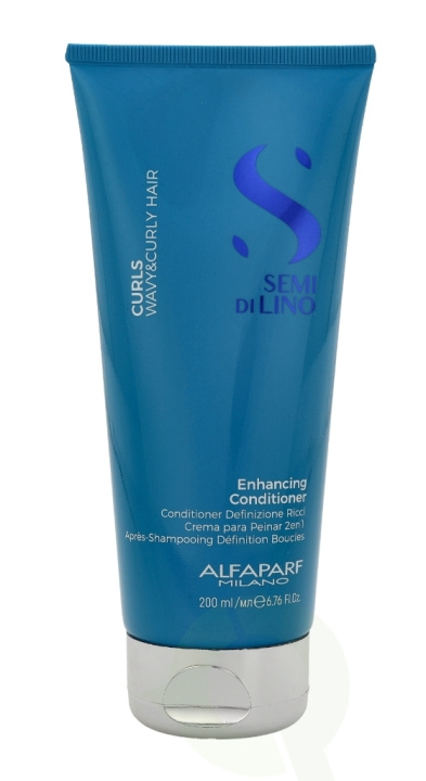 Alfaparf Semi Di Lino Curls Enhancing Conditioner 200 ml i gruppen SKÖNHET & HÄLSA / Hår & Styling / Hårvårdsprodukter / Balsam hos TP E-commerce Nordic AB (C73056)