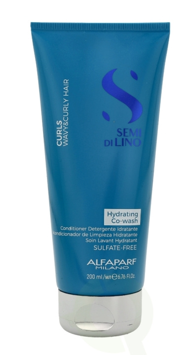 Alfaparf Semi Di Lino Curls Hydrating Co-Wash Cream 200 ml i gruppen SKÖNHET & HÄLSA / Hår & Styling / Hårvårdsprodukter / Balsam hos TP E-commerce Nordic AB (C73057)