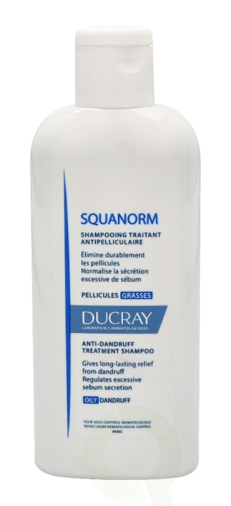 Ducray Squanorm Anti-Dandruff Treatment Shampoo 200 ml Dry i gruppen SKÖNHET & HÄLSA / Hår & Styling / Hårvårdsprodukter / Schampo hos TP E-commerce Nordic AB (C73336)