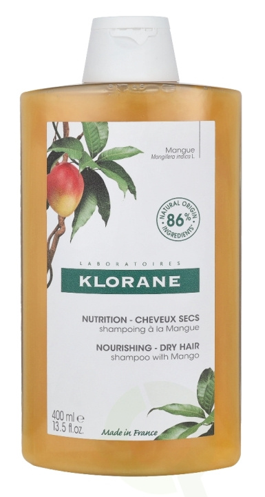 Klorane Nourishing Shampoo With Mango Butter 400 ml Dry Hair i gruppen SKÖNHET & HÄLSA / Hår & Styling / Hårvårdsprodukter / Schampo hos TP E-commerce Nordic AB (C73467)