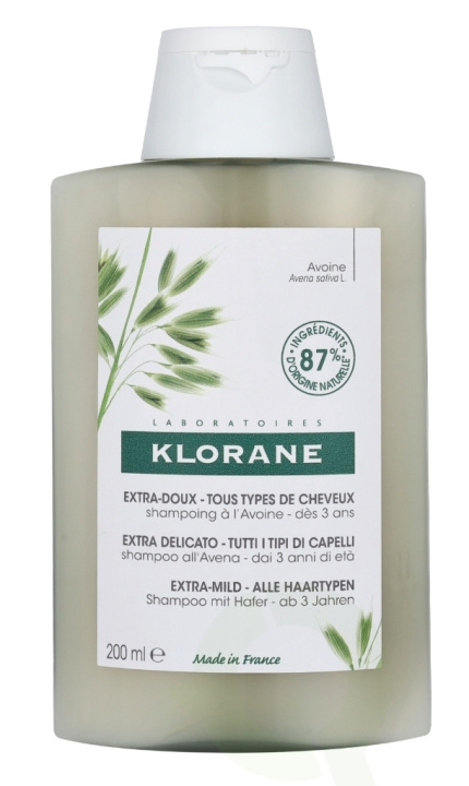 Klorane Ultra-Gentle Shampoo With Oat Milk 200 ml i gruppen SKÖNHET & HÄLSA / Hår & Styling / Hårvårdsprodukter / Schampo hos TP E-commerce Nordic AB (C73469)