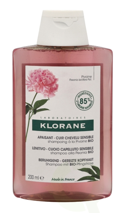 Klorane Shampoo With Organic Peony 200 ml Soothing-Sensitive Scalp i gruppen SKÖNHET & HÄLSA / Hår & Styling / Hårvårdsprodukter / Schampo hos TP E-commerce Nordic AB (C73471)