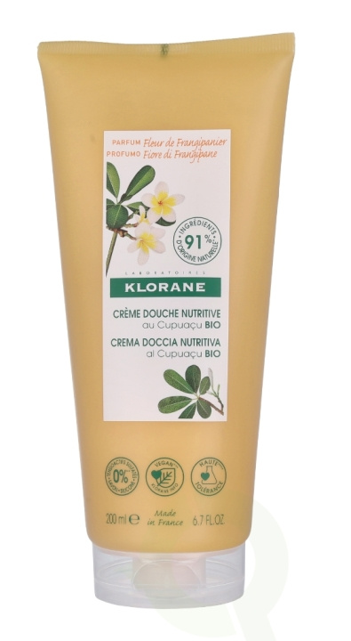 Klorane Shower Cream With Organic Cupuacu Frangipani Flower 200 ml i gruppen SKÖNHET & HÄLSA / Hudvård / Kroppsvård / Bad & Duschcreme hos TP E-commerce Nordic AB (C73480)
