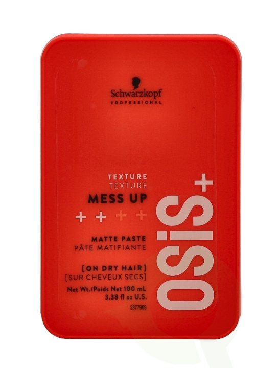 Schwarzkopf Osis+ Mess Up Matte Paste 100 ml #2 Medium Control i gruppen SKÖNHET & HÄLSA / Hår & Styling / Hårstylingprodukter / Stylingcreme hos TP E-commerce Nordic AB (C73780)