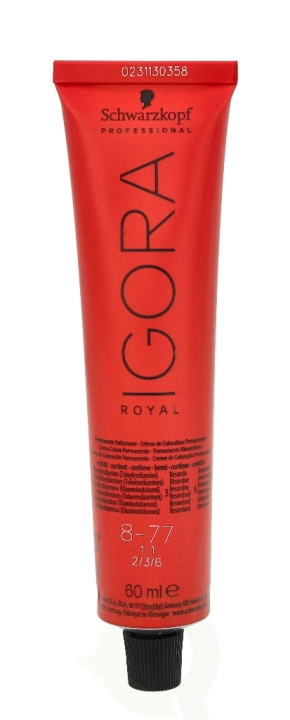 Schwarzkopf Igora Royal Permanent Color Creme 60 ml 8-77 i gruppen SKÖNHET & HÄLSA / Hår & Styling / Hårvårdsprodukter / Hårfärg / Hårfärg & Färgbomb hos TP E-commerce Nordic AB (C73811)