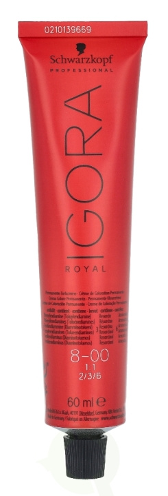 Schwarzkopf Igora Royal Permanent Color Creme 60 ml 8-00 i gruppen SKÖNHET & HÄLSA / Hår & Styling / Hårvårdsprodukter / Hårfärg / Hårfärg & Färgbomb hos TP E-commerce Nordic AB (C73813)