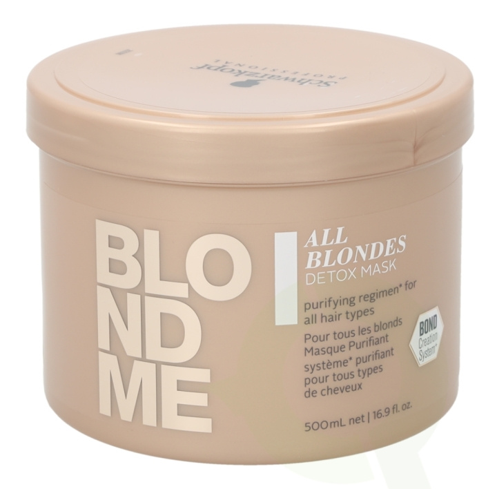 Schwarzkopf Blond Me All Blondes Detox Mask 500 ml For All Hair Types i gruppen SKÖNHET & HÄLSA / Hår & Styling / Hårvårdsprodukter / Hårinpackning hos TP E-commerce Nordic AB (C73837)