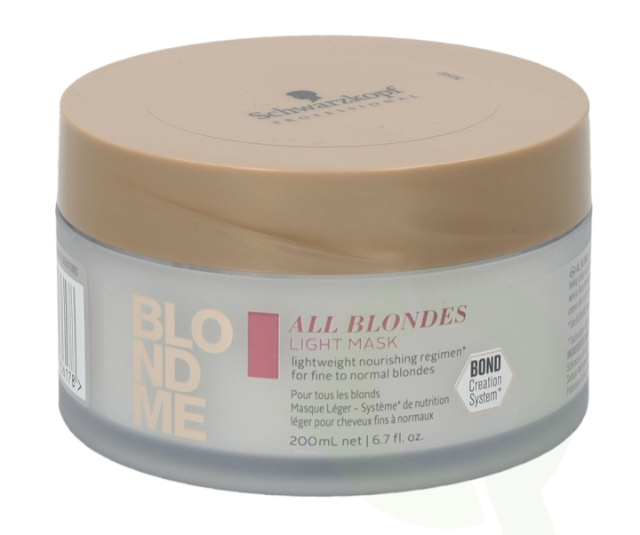 Schwarzkopf Blond Me All Blondes Light Mask 200 ml i gruppen SKÖNHET & HÄLSA / Hår & Styling / Hårvårdsprodukter / Hårinpackning hos TP E-commerce Nordic AB (C73840)