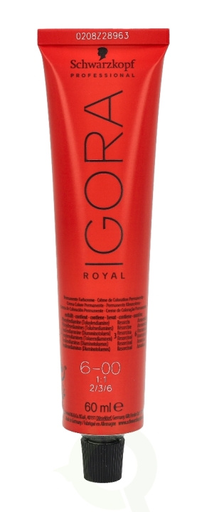 Schwarzkopf Igora Royal Permanent Color Creme 60 ml 6-00 i gruppen SKÖNHET & HÄLSA / Hår & Styling / Hårvårdsprodukter / Hårfärg / Hårfärg & Färgbomb hos TP E-commerce Nordic AB (C73864)