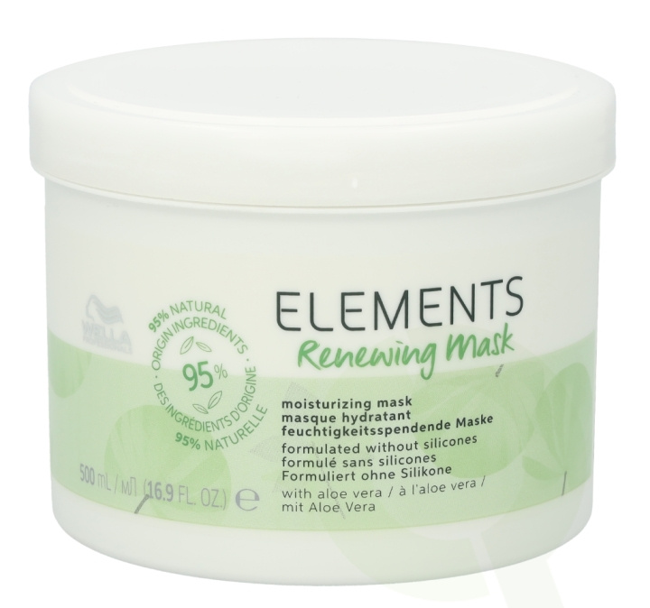 Wella Elements - Renewing Mask 500 ml Without Silicones i gruppen SKÖNHET & HÄLSA / Hår & Styling / Hårvårdsprodukter / Hårinpackning hos TP E-commerce Nordic AB (C74047)