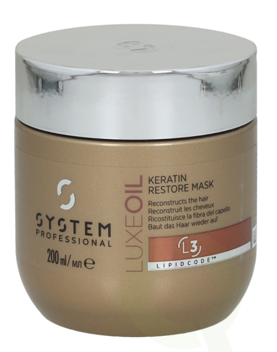 Wella System P. - Luxe Oil Mask L3 200 ml Keratin Restore i gruppen SKÖNHET & HÄLSA / Hår & Styling / Hårvårdsprodukter / Hårinpackning hos TP E-commerce Nordic AB (C74062)