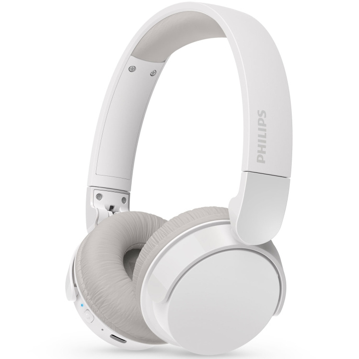 Philips Trådlösa on-ear-hörlurar TAH3209WT, 25h speltid, lätta och bekväma. Vita i gruppen HEMELEKTRONIK / Ljud & Bild / Hörlurar & Tillbehör / Hörlurar hos TP E-commerce Nordic AB (C74671)