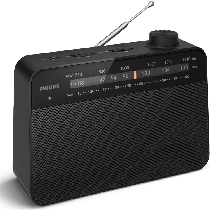Philips Bärbar analog FM/MW-radio TAR2509. Nät- eller batteridriven i gruppen HEMELEKTRONIK / Ljud & Bild / Hemmabio, HiFi & Bärbart / Radio & Väckarklockor / Radio hos TP E-commerce Nordic AB (C74678)