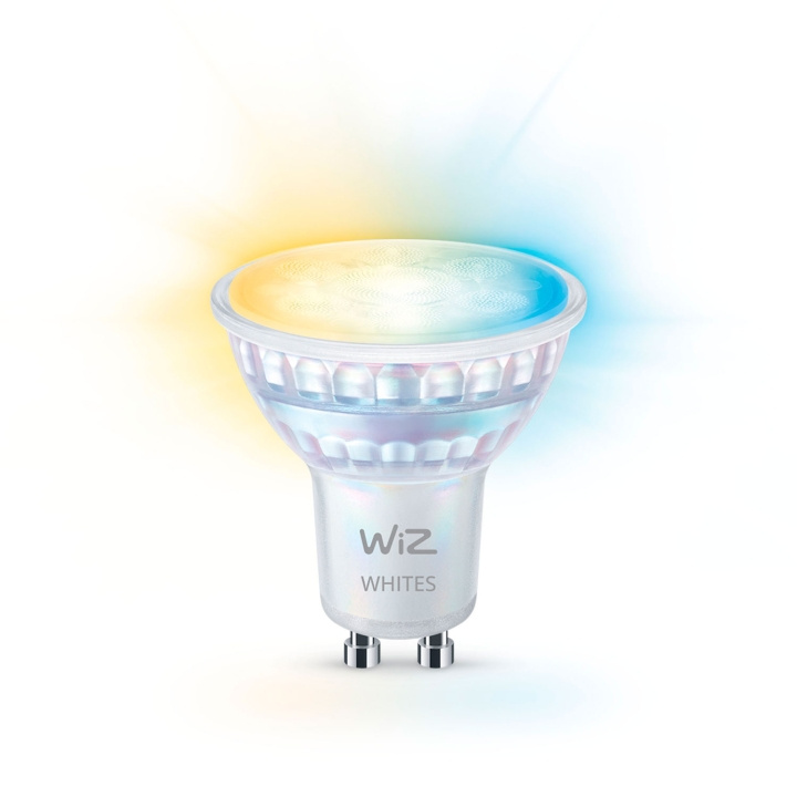 WiZ WiFi Smart LED GU10 50W 345lm Varm-kallvit 1-pack i gruppen HEMELEKTRONIK / Belysning / LED-lampor hos TP E-commerce Nordic AB (C74690)