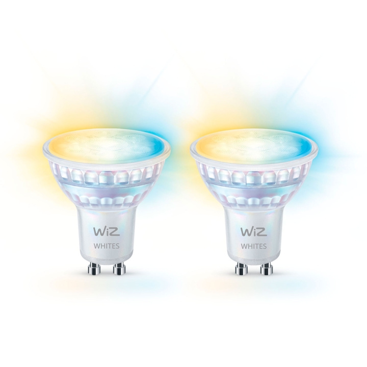 WiZ WiFi Smart LED GU10 50W 345lm Varm-kallvit 2-pack i gruppen HEMELEKTRONIK / Belysning / LED-lampor hos TP E-commerce Nordic AB (C74695)