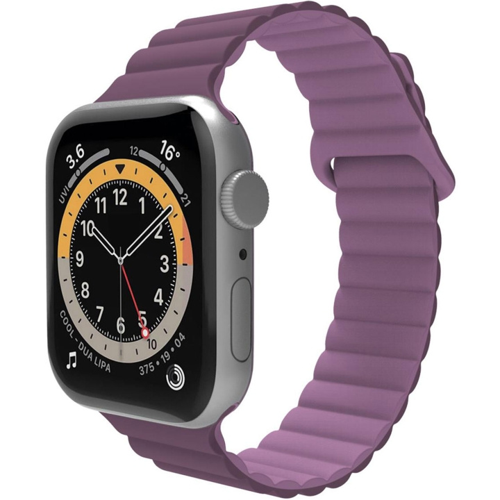 Celly Armband till Apple Watch 42/44/45mm Magnetiskt Lila i gruppen SMARTPHONE & SURFPLATTOR / Träning, hem & fritid / Apple Watch & tillbehör / Tillbehör hos TP E-commerce Nordic AB (C74705)