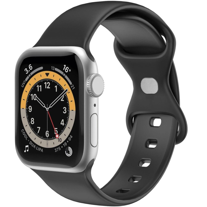 Celly Armband till Apple Watch 38/40/41mm Silikon Svart i gruppen SMARTPHONE & SURFPLATTOR / Träning, hem & fritid / Apple Watch & tillbehör / Tillbehör hos TP E-commerce Nordic AB (C74706)