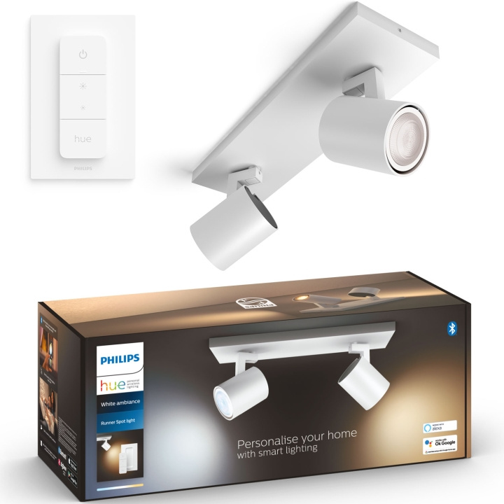 Philips Hue Runner White Ambiance 2 spot 800 lm Vit i gruppen HEMELEKTRONIK / Belysning / Taklampor hos TP E-commerce Nordic AB (C74722)