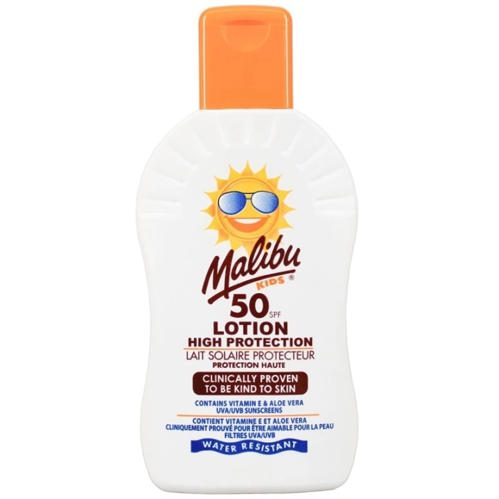 Malibu Kids Lotion SPF50 100ml i gruppen SKÖNHET & HÄLSA / Hudvård / Solskydd & Tanning / Solskydd hos TP E-commerce Nordic AB (C74756)