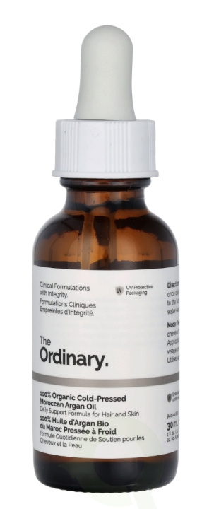 The Ordinary 100% Organic Moroccan Argan Oil 30 ml i gruppen SKÖNHET & HÄLSA / Hår & Styling / Hårvårdsprodukter / Hårolja hos TP E-commerce Nordic AB (C74813)