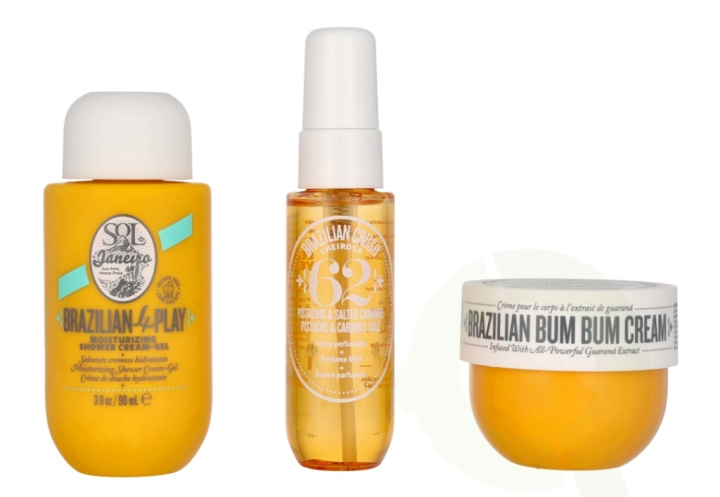 Sol De Janeiro Bum Bum Body Care Set 170 ml Body Cream 50ml/Shower Gel 90ml/Hair & Body Perfume 30ml i gruppen SKÖNHET & HÄLSA / Presentkit / Presentkit För Henne hos TP E-commerce Nordic AB (C74918)