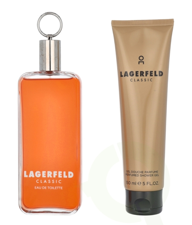 Karl Lagerfeld Classic Giftset 300 ml Edt Spray 150ml/Shower Gel 150ml i gruppen SKÖNHET & HÄLSA / Presentkit / Presentkit För Honom hos TP E-commerce Nordic AB (C74953)