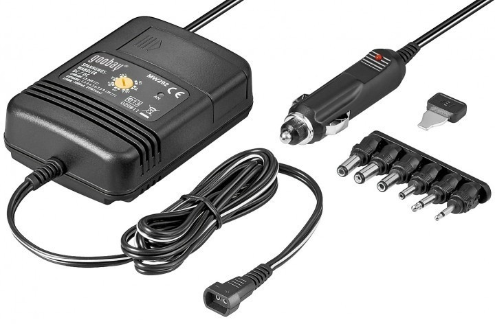 Goobay MW 292 -universal biladapter för små enheter i gruppen DATORER & KRINGUTRUSTNING / Bärbara datorer & tillbehör / Datorladdare / Billaddare hos TP E-commerce Nordic AB (C75117)