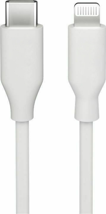 Goobay Lightning till USB-C-kabel, 1 m, vit i gruppen SMARTPHONE & SURFPLATTOR / Laddare & Kablar / Kablar / Kablar Lightning hos TP E-commerce Nordic AB (C75139)