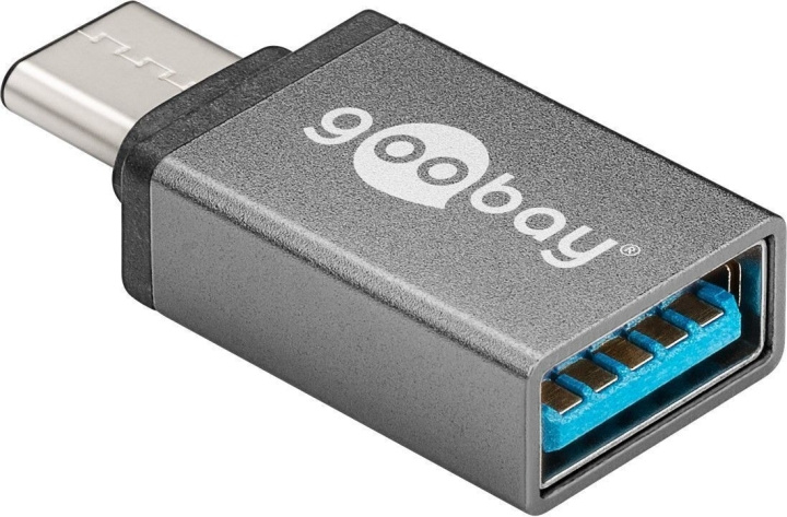 Goobay USB-C till A 3.0 adapter, stjärngrå i gruppen DATORER & KRINGUTRUSTNING / Datorkablar / USB-kablar / USB-C hos TP E-commerce Nordic AB (C75153)