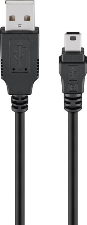 Goobay USB 2.0 A - Mini-B kabel, 0,3 m i gruppen DATORER & KRINGUTRUSTNING / Datorkablar / USB-kablar / Mini-USB hos TP E-commerce Nordic AB (C75178)