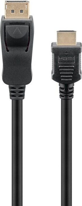 Goobay DisplayPort till HDMI-bildskärmskabel, 1 m i gruppen DATORER & KRINGUTRUSTNING / Datorkablar / DisplayPort / Kablar hos TP E-commerce Nordic AB (C75202)