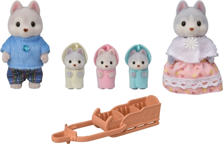 Sylvanian Families Husky-familj i gruppen LEKSAKER, BARN- & BABYPRODUKTER / Leksaker / Dockor & Tillbehör hos TP E-commerce Nordic AB (C75249)