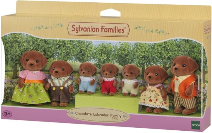 Sylvanian Families Familjen Chocolate Labrador i gruppen LEKSAKER, BARN- & BABYPRODUKTER / Leksaker / Dockor & Tillbehör hos TP E-commerce Nordic AB (C75314)