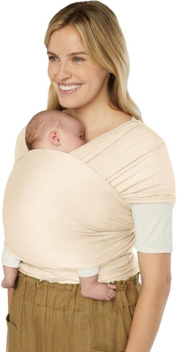 Ergobaby Aura Knit Bärsjal grädde i gruppen LEKSAKER, BARN- & BABYPRODUKTER / Barntextilier / Bärsele & Bärsjalar hos TP E-commerce Nordic AB (C75323)