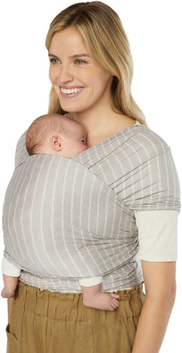 Ergobaby Aura Knit Bärsjal, grå ränder i gruppen LEKSAKER, BARN- & BABYPRODUKTER / Barntextilier / Bärsele & Bärsjalar hos TP E-commerce Nordic AB (C75324)